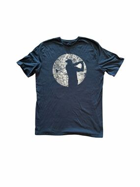 Men's Navy Blue Featherstone Graphic Golf Silhouette T-Shirt size M